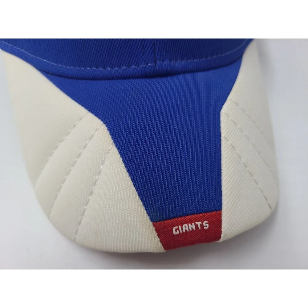 New York Giants Reebok Flex Fitted M-L Hat Cap Nylon Blend Men NFL Football Blue